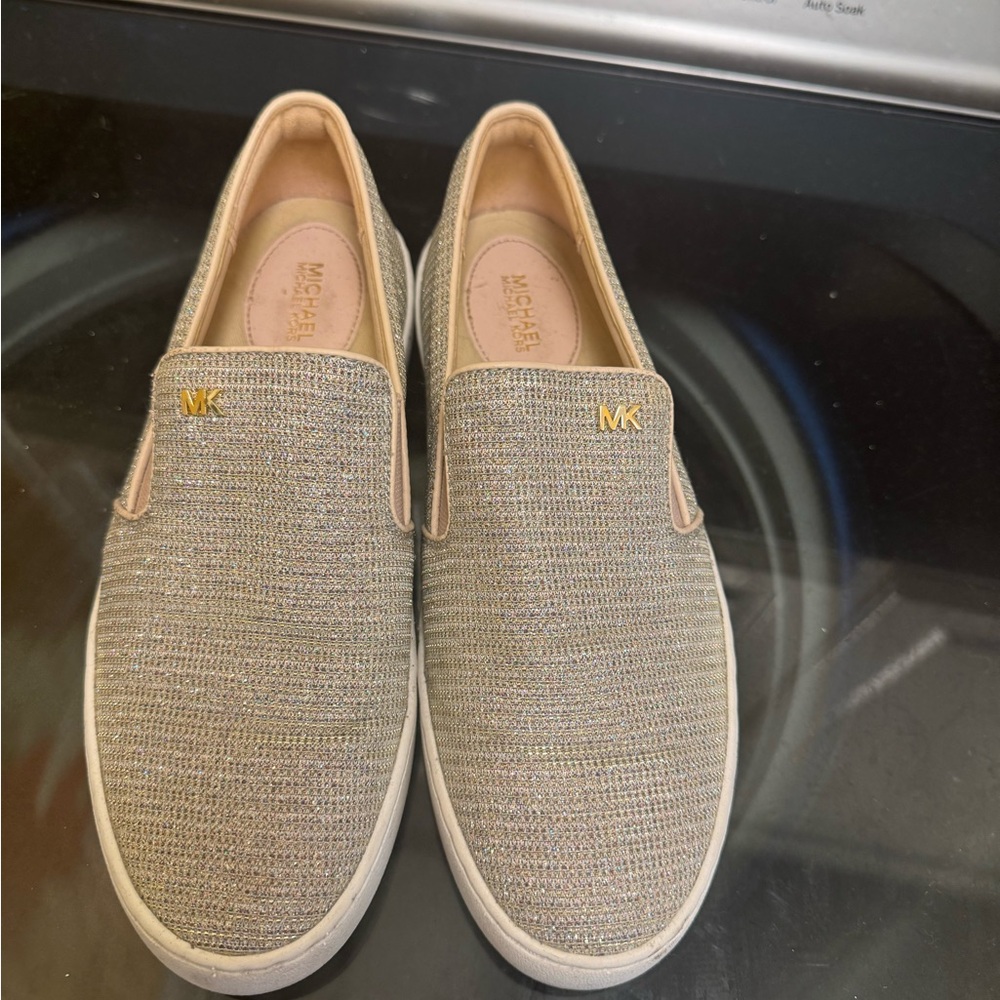 Michael Kors Metallic Gold Slip-On Shoes